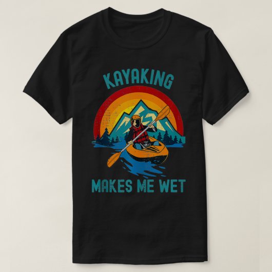 カヤックで濡れる Tシャツ (デザイン正面)