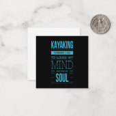 カヤックで私は気がおかしくなる場所 ノートカード (正面/裏面インサイチュ)