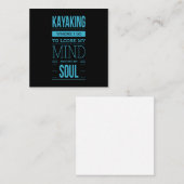 カヤックで私は気がおかしくなる場所 ノートカード (正面/裏面)