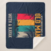 カヤックと老人を甘く見ない シェルパブランケット (正面)