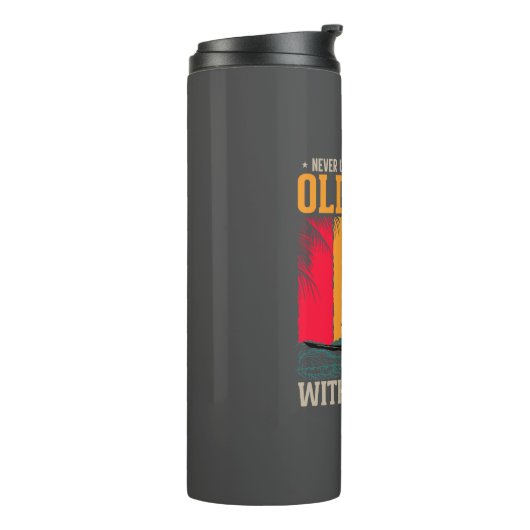 カヤックと老人を甘く見ない タンブラー (回転左)