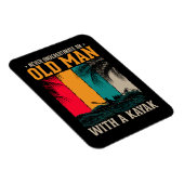 カヤックと老人を甘く見ない マグネット (右側)