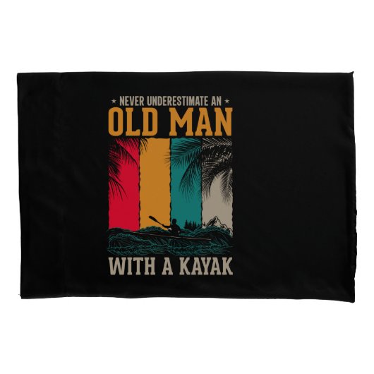 カヤックと老人を甘く見ない 枕カバー (正面)