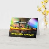 カヤックによってはバースデー・カードの数々の使用カードが夢を見ます カード (黄色い花)