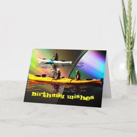 カヤックによってはバースデー・カードの数々の使用カードが夢を見ます カード (正面)