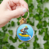 カヤックにハチミツバメ キーホルダー (手)