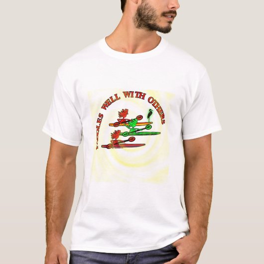 カヤックのカヌー-よのかい他と Tシャツ (正面)