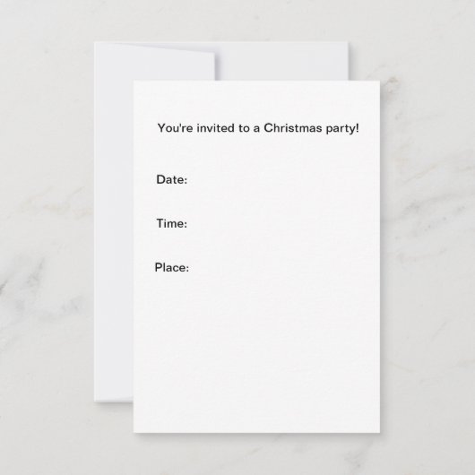 カヤックのクリスマスカード「雪よ!」の招待 招待状 (裏面)