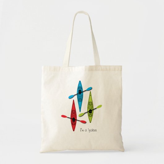カヤックのトートバック トートバッグ (正面)