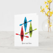 カヤックのノートカード カード (黄色い花)