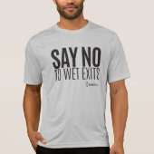 カヤックのヒップスター-ぬれた出口を拒否して下さい-スポーツ-人 Tシャツ (正面)