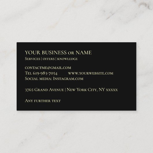 カヤックのフォトカヤックを追加 名刺 (裏面)