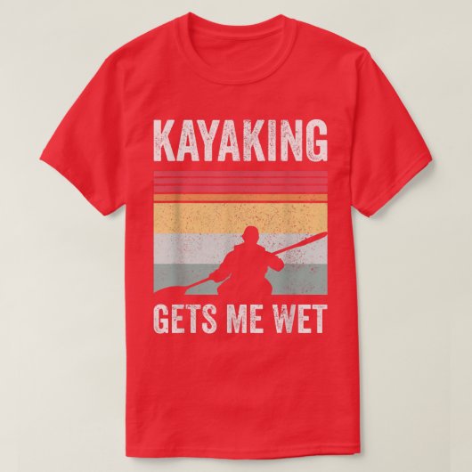 カヤックのボートPaddlingKayking私を取得586 Tシャツ (デザイン正面)
