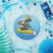 カヤックのマンガのアナグマ ペーパープレート (パーティー)