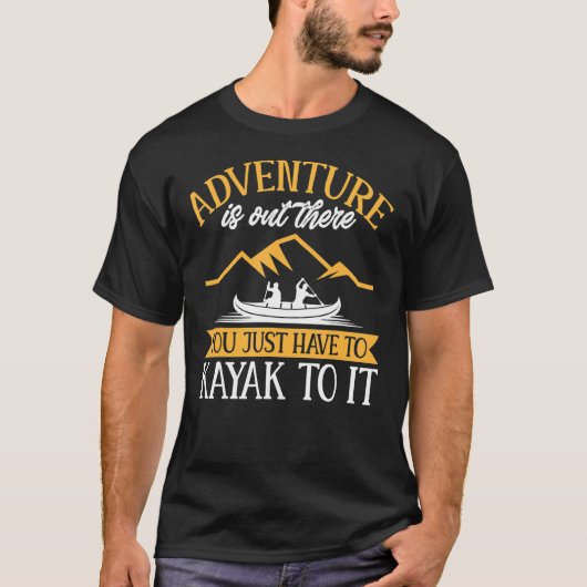 カヤックの冒険Kするだけ Tシャツ (正面)