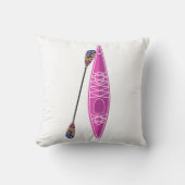 カヤックの女の子 クッション (正面)