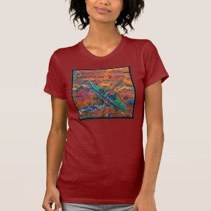 カヤックの女性のTシャツ Tシャツ