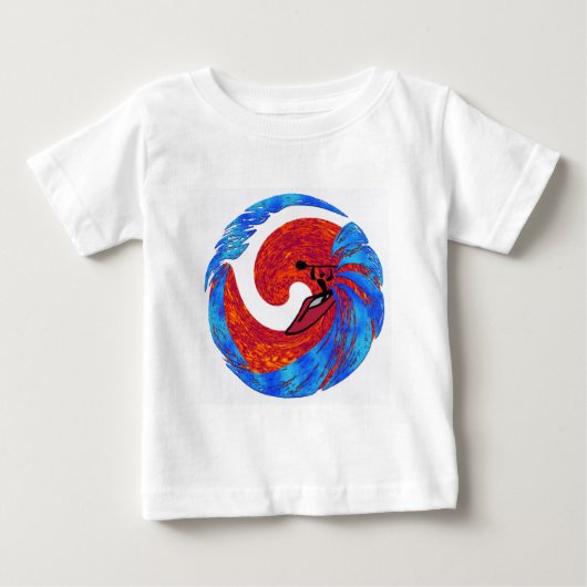 カヤックの好みの皿 ベビーTシャツ (正面)
