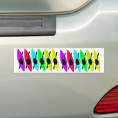 カヤックの恋人のためのカヤックを漕ぐギフト バンパーステッカー (車上)