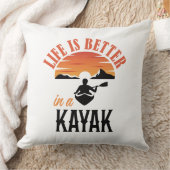 カヤックの方が人生は良い クッション (ブランケット)