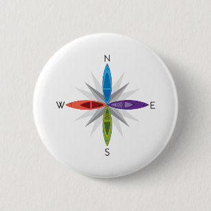 カヤックの方向 缶バッジ