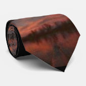 カヤックの日没の印象派のタイ ネクタイ (ロール)