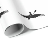 カヤックの棒の人のロゴ ラッピングペーパー (ロールコーナー)