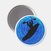 カヤックの流れ マグネット (正面/裏面)