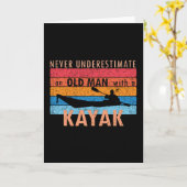 カヤックの老人を甘く見てはいけない カード (黄色い花)