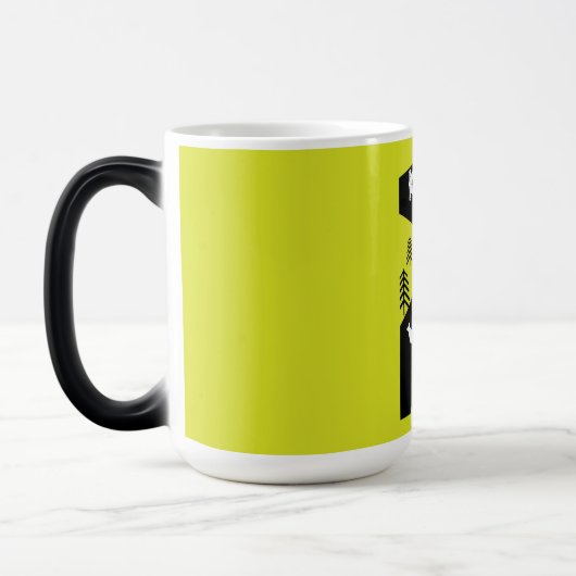 カヤックの魚とキャンプ魚釣り旅行の贈り物 モーフィングマグカップ (左)