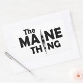 カヤックはメインの物 長方形シール (封筒)