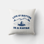 カヤックは人生の方が良い クッション (裏面)