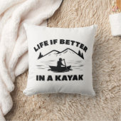 カヤックは人生の方が良い クッション (ブランケット)