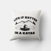 カヤックは人生の方が良い クッション (裏面)