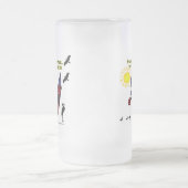 カヤックは他とIIをよく漕ぎます フロストグラスビールジョッキ (中央)