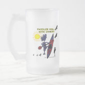 カヤックは他とIIをよく漕ぎます フロストグラスビールジョッキ (左)