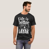 カヤックは最高 シンプルTシャツデザイン Tシャツ (正面フル)