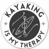 カヤックは私のセラピー シール (正面)