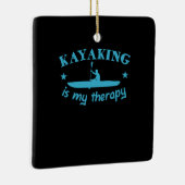 カヤックは私のセラピー セラミックオーナメント (右)