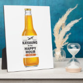 カヤックは私の幸せな時間だ フォトプラーク (側面)