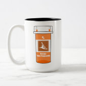 カヤックは私の薬 ツートーンマグカップ (左)