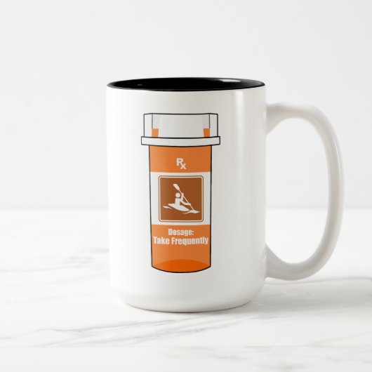 カヤックは私の薬 ツートーンマグカップ (右)