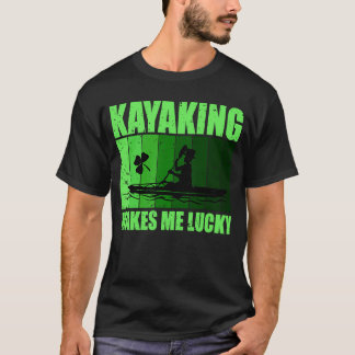 カヤックは私を幸運なSt patricks dayカヤックアイリス Tシャツ