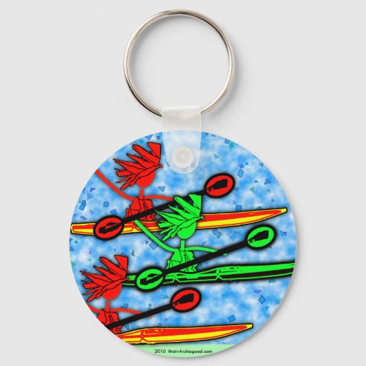 カヤックは魂に良い キーホルダー (正面)