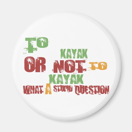 カヤックへ マグネット (正面)