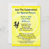 カヤックをテーマにした楽しいパーティーの招待状 招待状 (裏面)