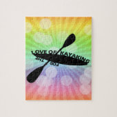 カヤックを漕ぐことの愛のため ジグソーパズル (縦)