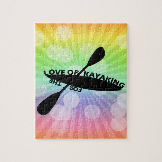 カヤックを漕ぐことの愛のため ジグソーパズル (縦)