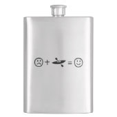 カヤックを漕ぐことは幸せに作ります フラスク (正面)