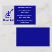 カヤックを漕ぐこと 名刺 (正面/裏面)